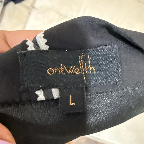 Ontwelfth Black White Plaid A-Line Mini Skirt High Waist Preppy Chic Size L - Picture 2 of 4